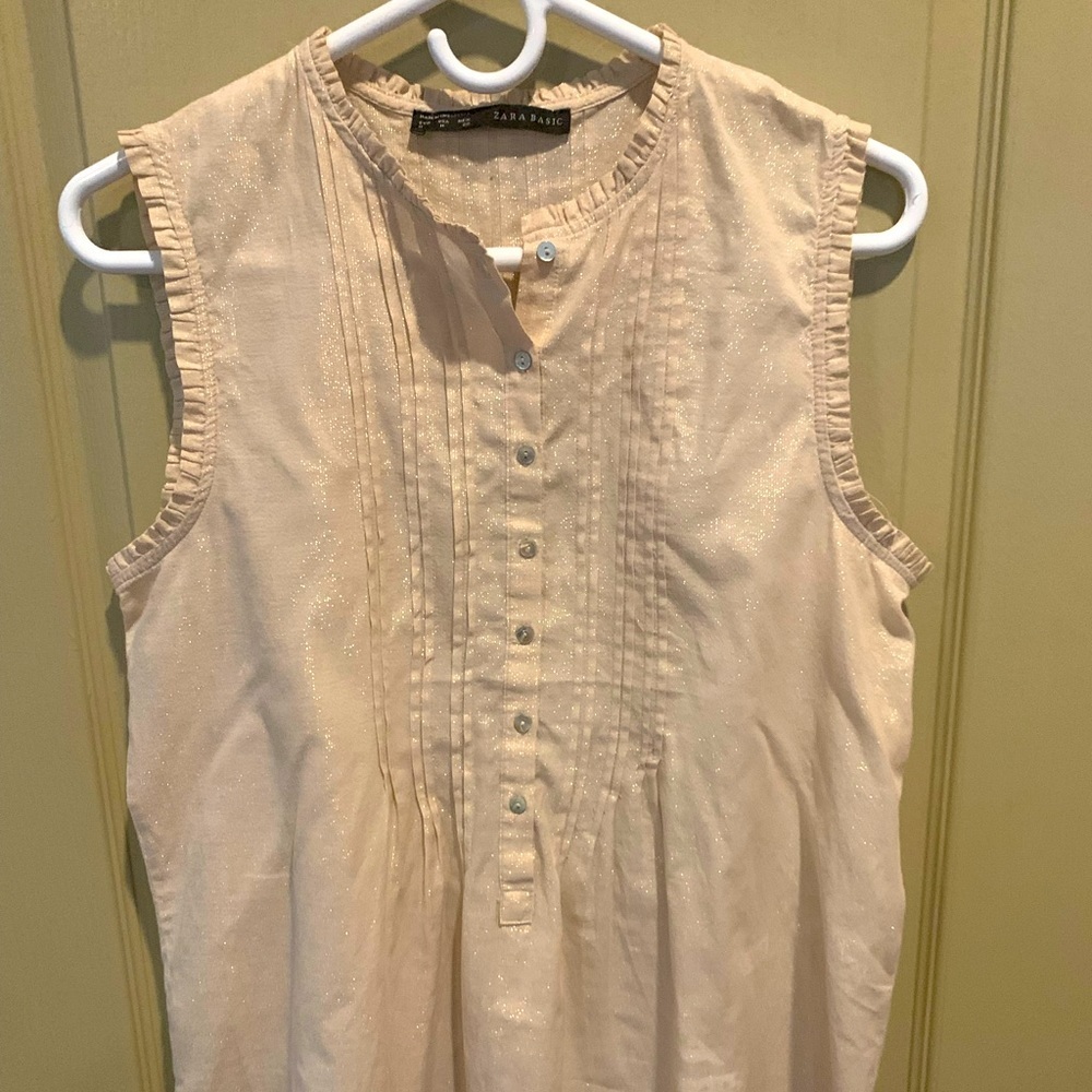 Zara Basics Sleeveless Blouse M